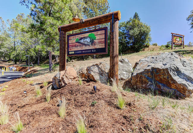Auburn RV Resort sign